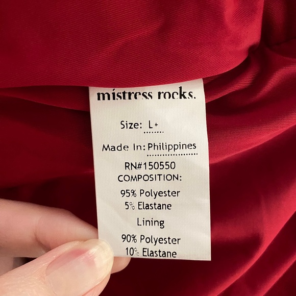 NEW Mistress Rocks Halter Dress Cranberry Large+ (XL) - Picture 16 of 17